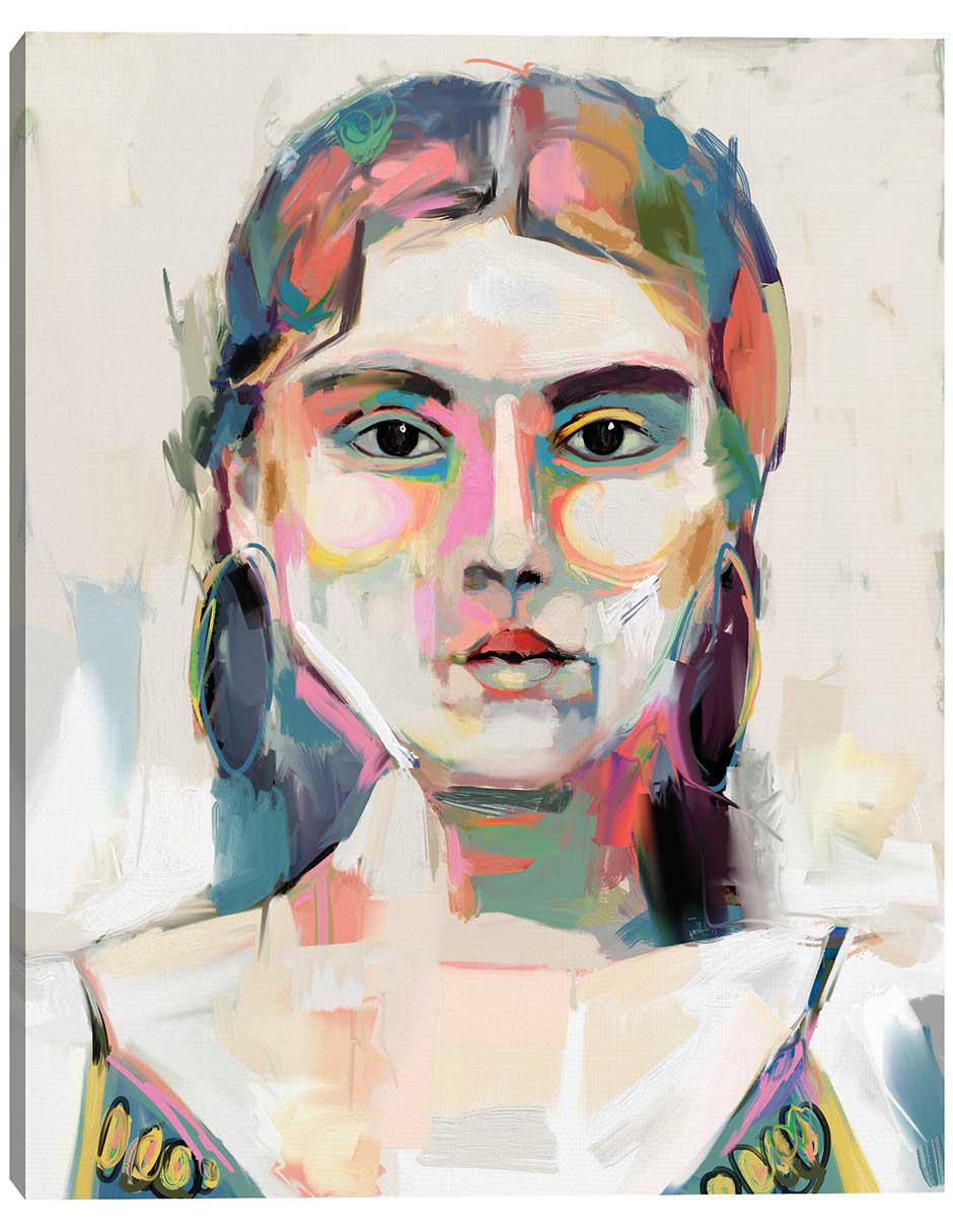 Pintura Cara A Cara I técnica mixta Moderno
