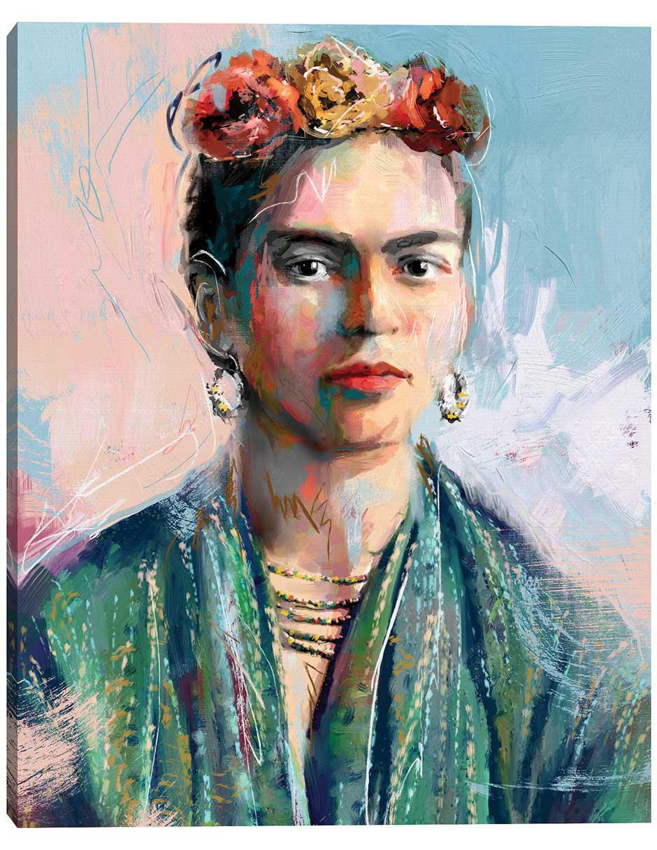 Pintura Perfectamente Frida técnica mixta Moderno