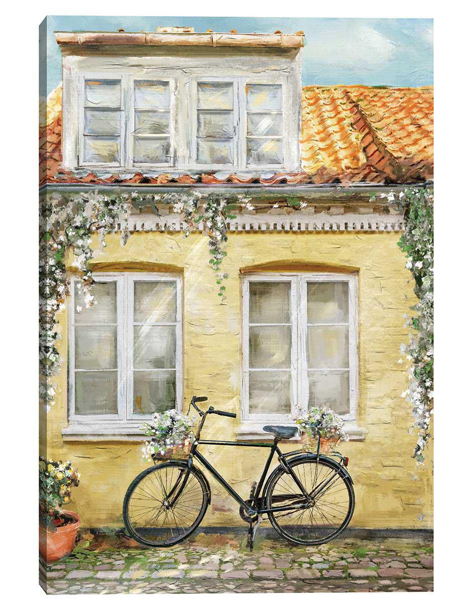 Pintura La Bicicleta técnica mixta Paisaje