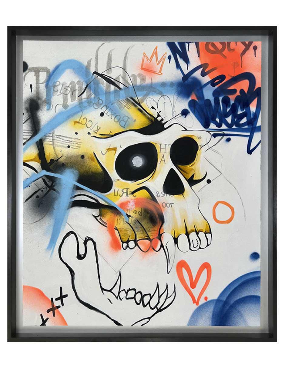 Pintura Ntqcy técnica acrílico Calaveras