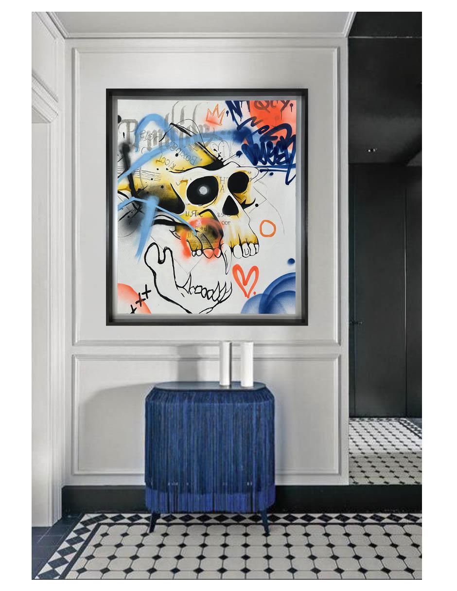 Pintura Ntqcy técnica acrílico Calaveras 2