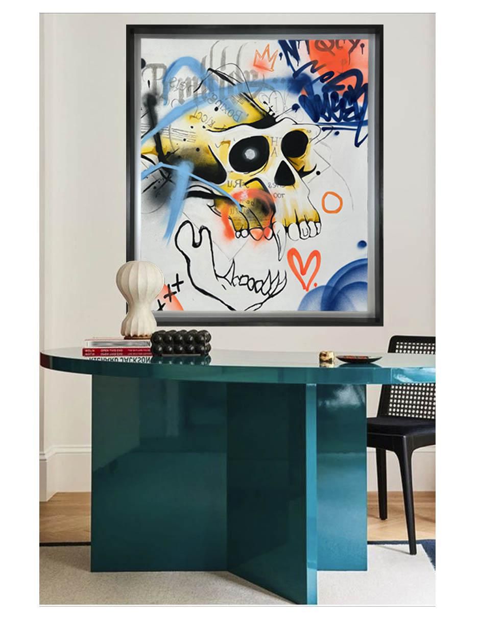 Pintura Ntqcy técnica acrílico Calaveras 3