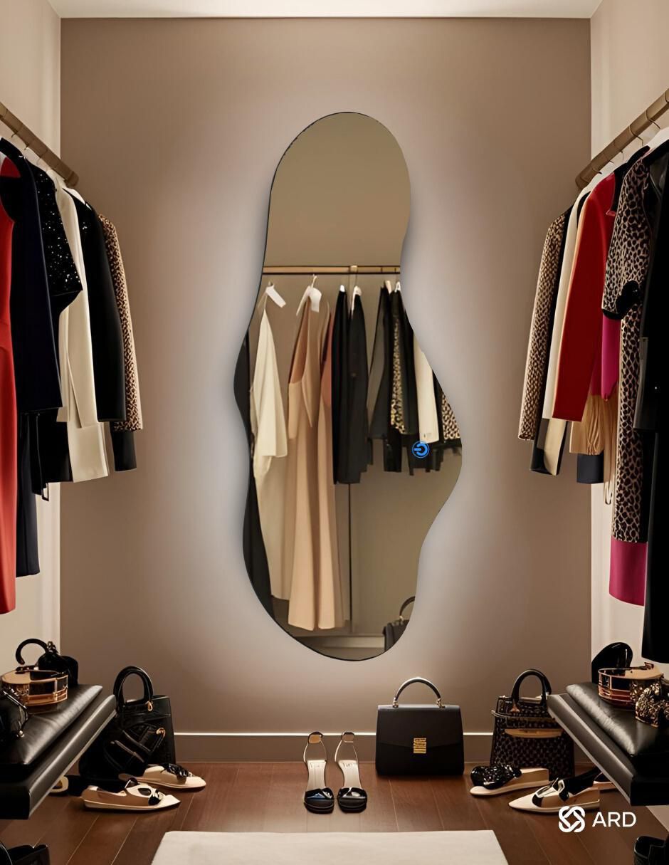 Espejo decorativo de pared con luz led luminous cloud 7