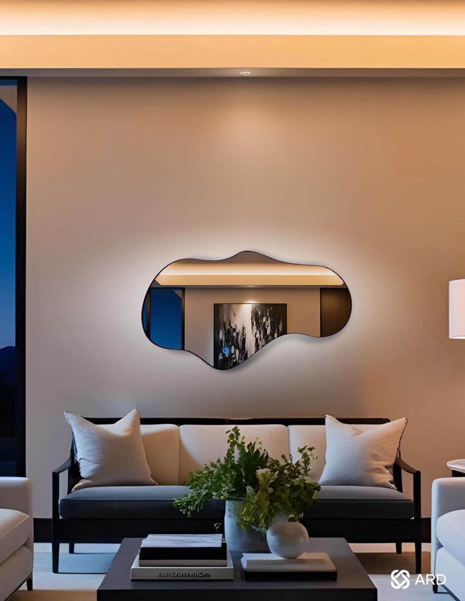 Espejo irregular Decorativo de pared con luz led Luminous Cloud 6
