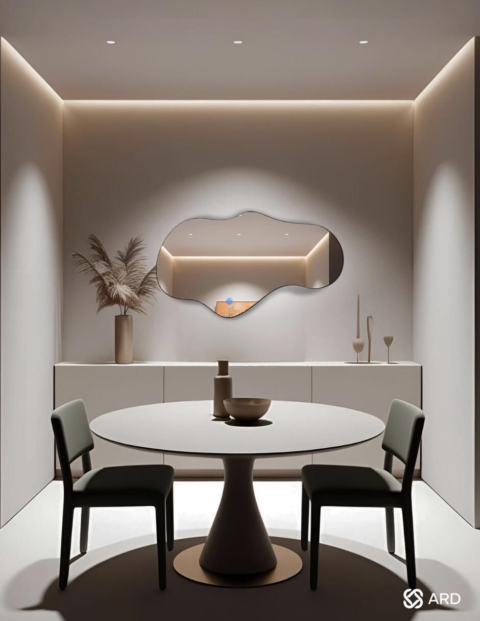 Espejo irregular Decorativo de pared con luz led Luminous Cloud 4