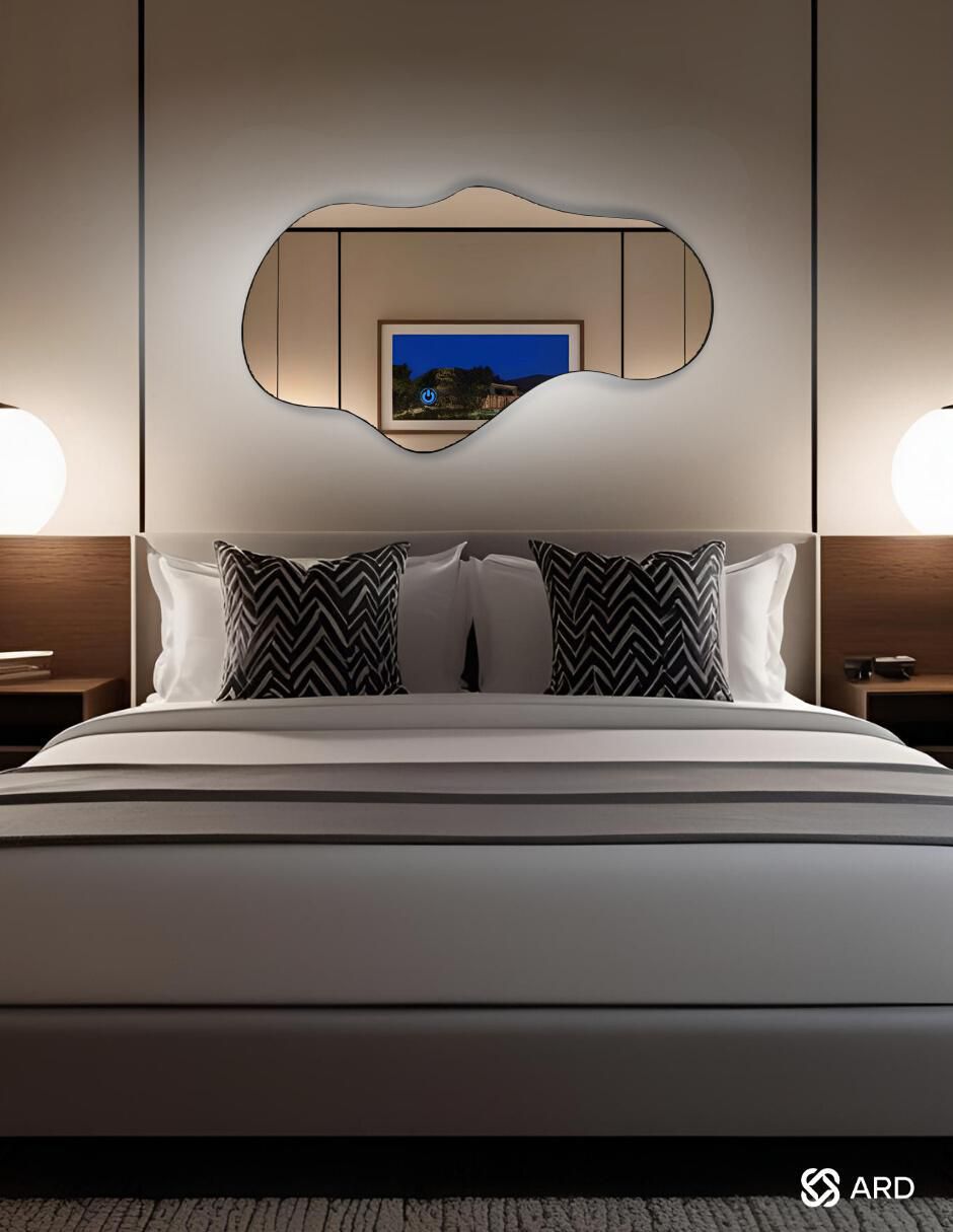 Espejo irregular Decorativo de pared con luz led Luminous Cloud 2