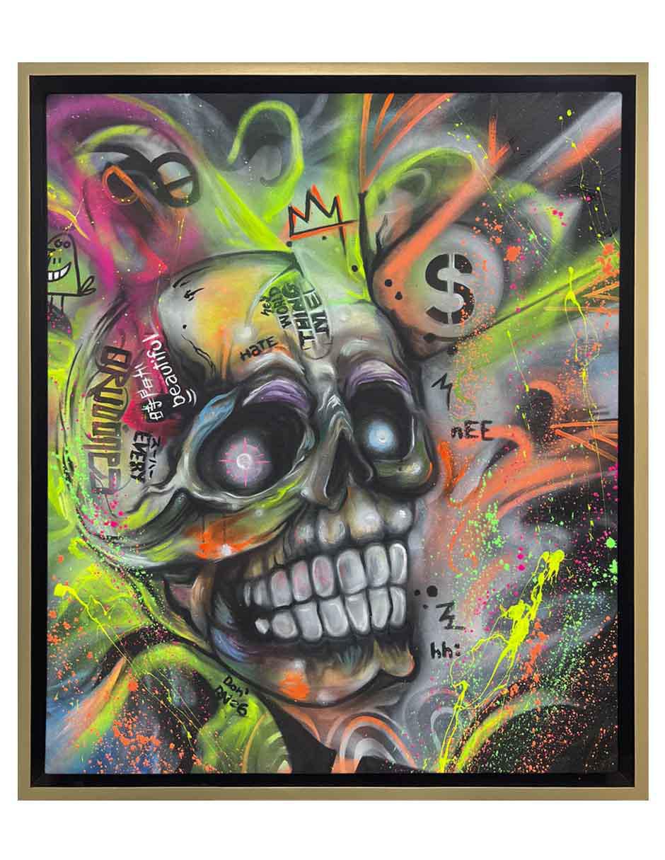 Pintura El Don técnica mixta Calaveras Pintura El Don técnica mixta Calaveras
