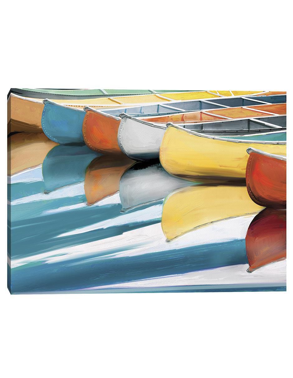Pintura Canoas técnica mixta Costa Pintura Canoas técnica mixta Costa