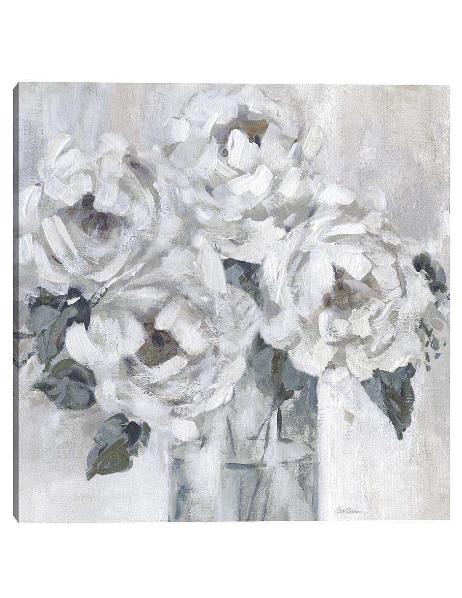 Pintura Peonías Sombreadas técnica mixta Floral