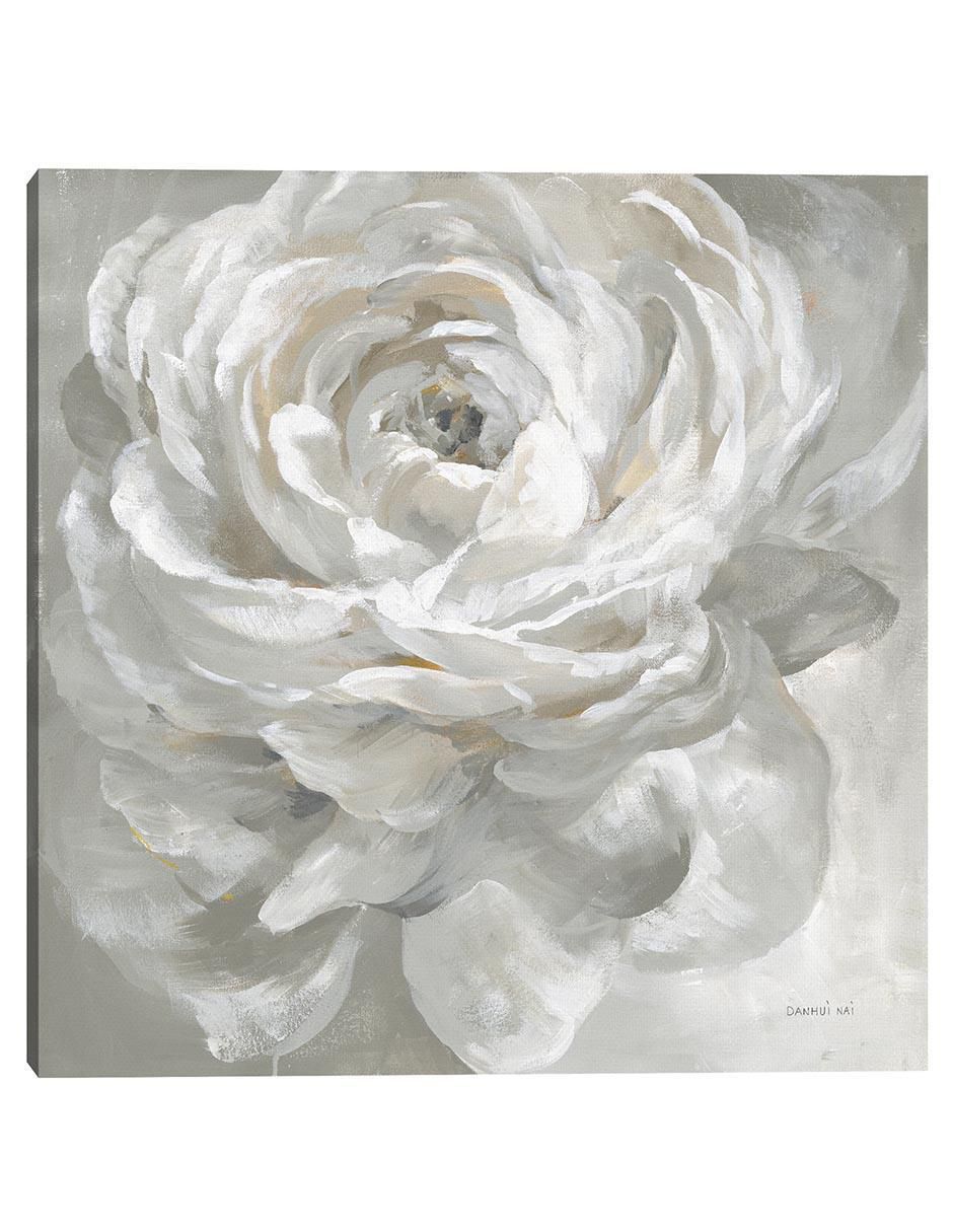 Pintura Rosa Blanca técnica mixta Floral Pintura Rosa Blanca técnica mixta Floral
