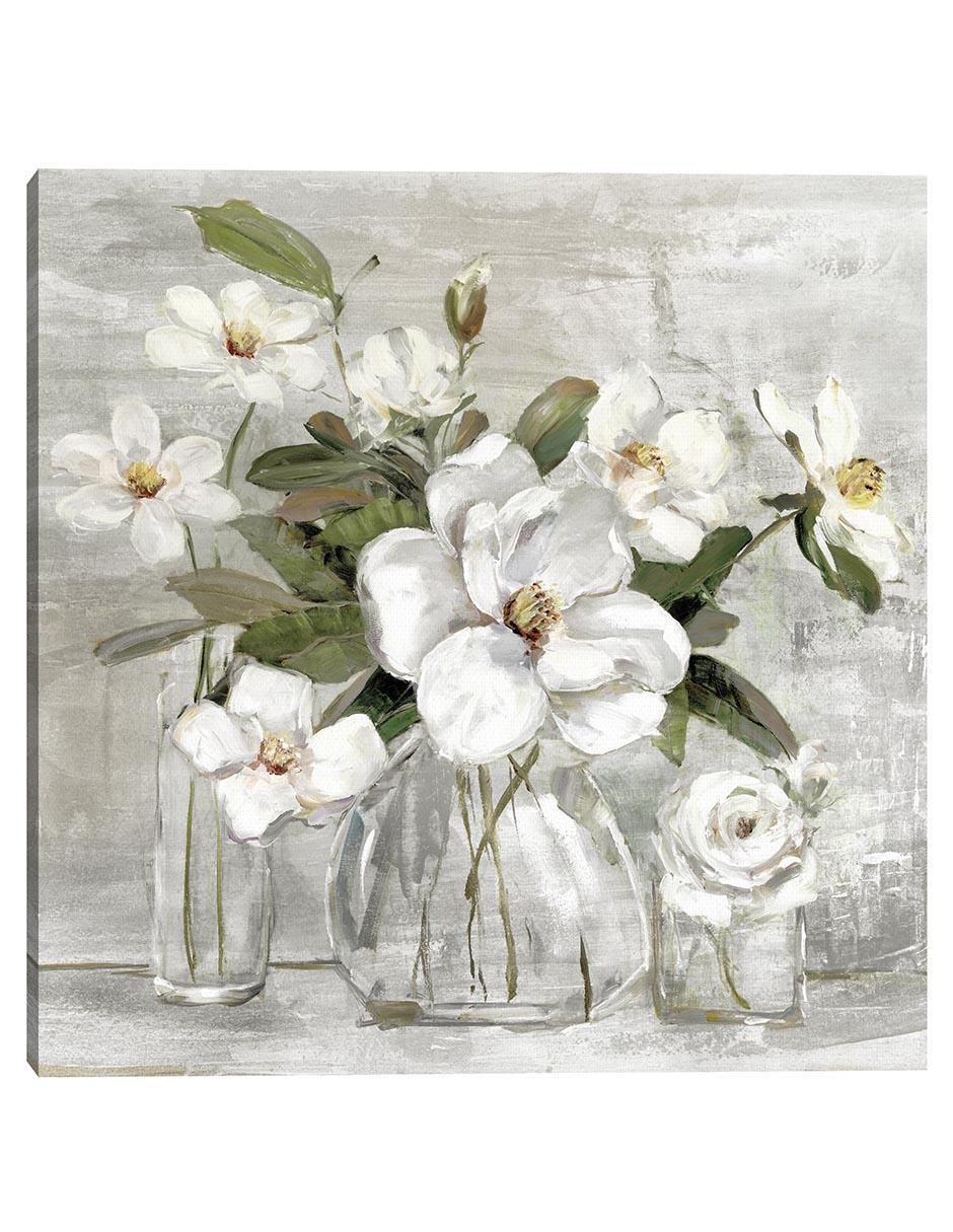 Pintura Magnolias Románticas técnica mixta Floral Pintura Magnolias Románticas técnica mixta Floral