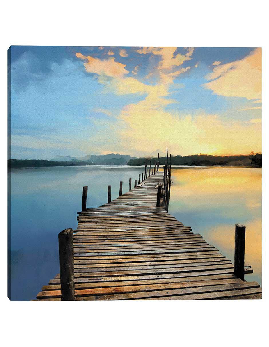 Pintura Muelle Sun técnica mixta Fotografia