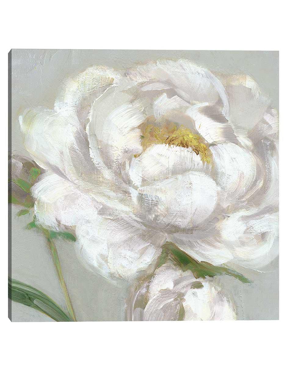 Pintura Detalle De Peonía I técnica mixta Floral