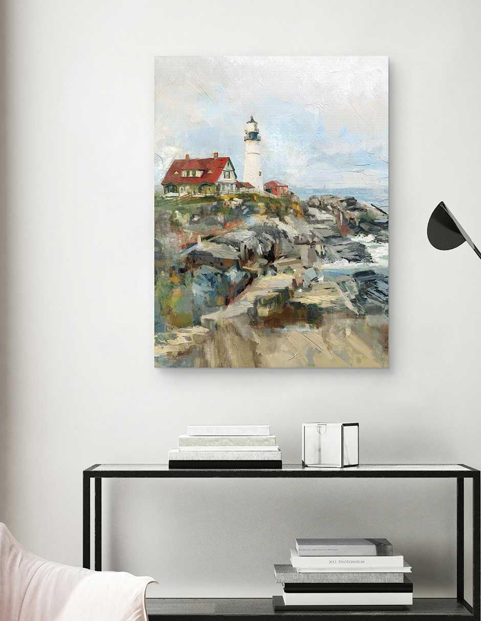 Pintura Puerto Seguro 2 técnica mixta Paisaje 2