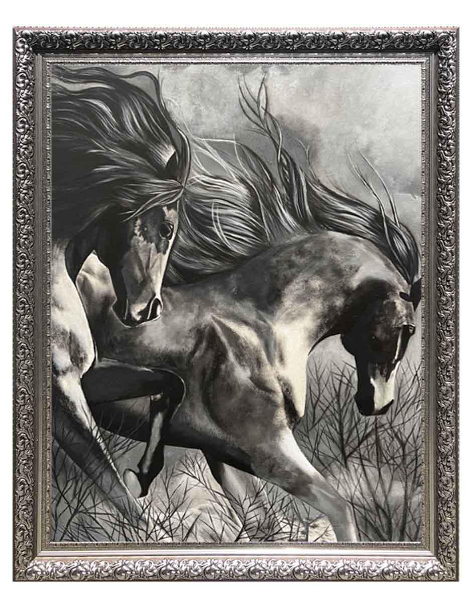Pintura Fuerzas Poderosas técnica acrílico Animalart Pintura Fuerzas Poderosas técnica acrílico Animalart