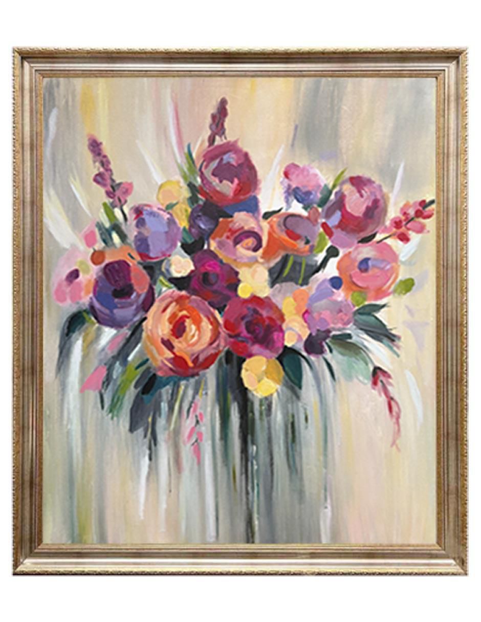 Pintura Flores técnica acrílico Pintura Flores técnica acrílico