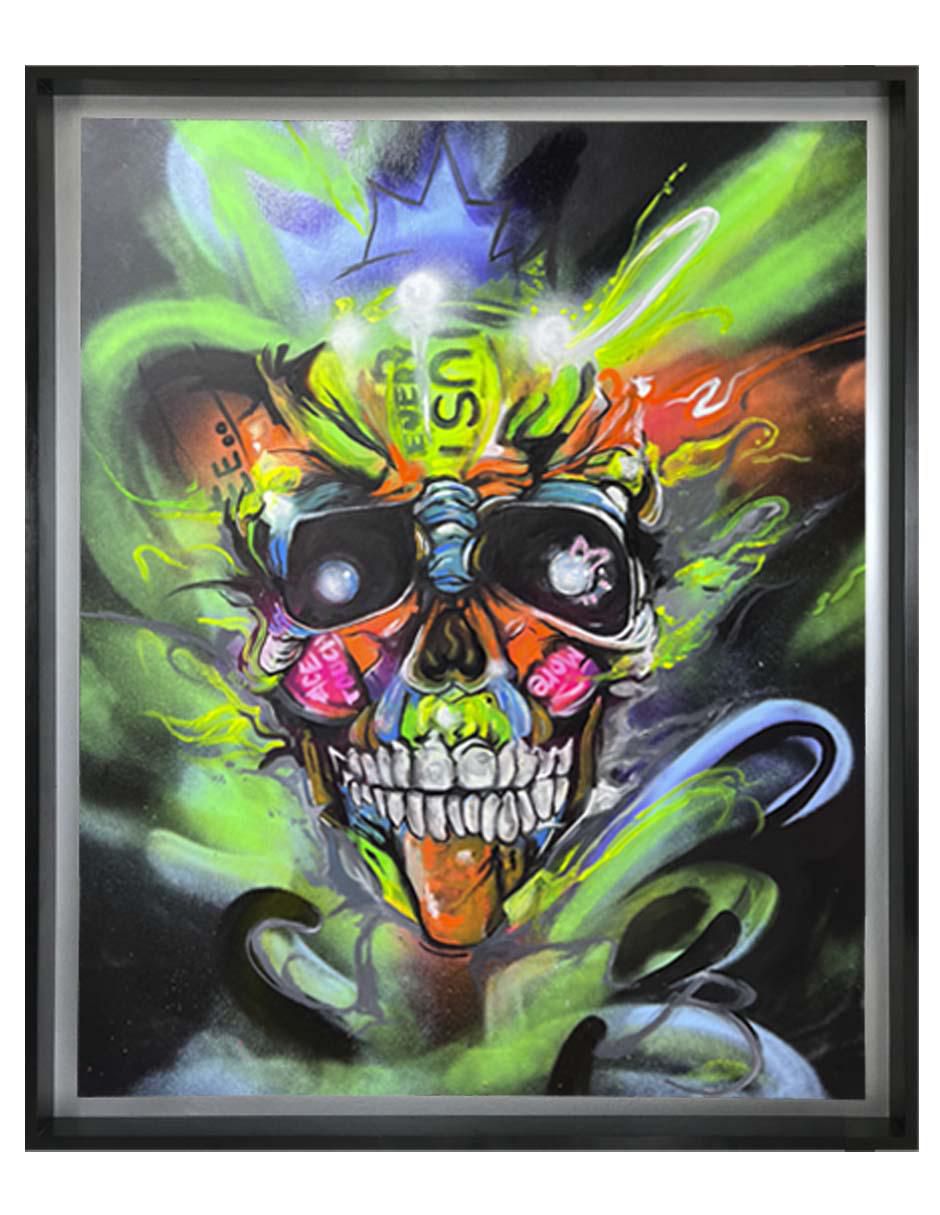 Pintura El Don Ii técnica mixta Calaveras