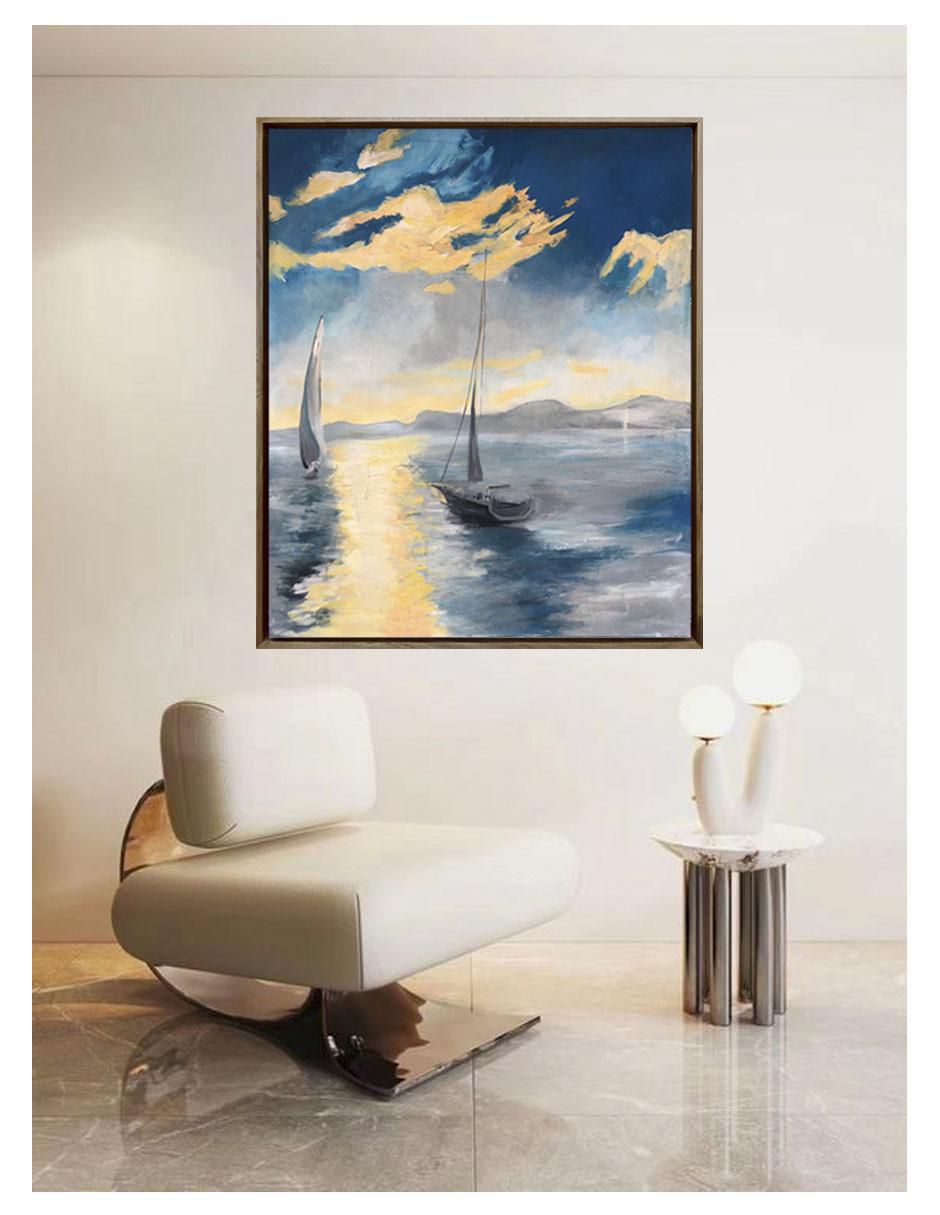 Pintura Veleros V técnica acrílico Mar Veleros 3