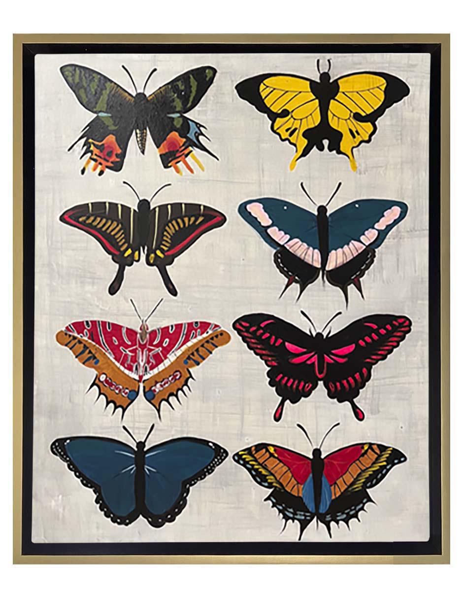 Pintura The Butterfly Colors técnica acrílico Animalart