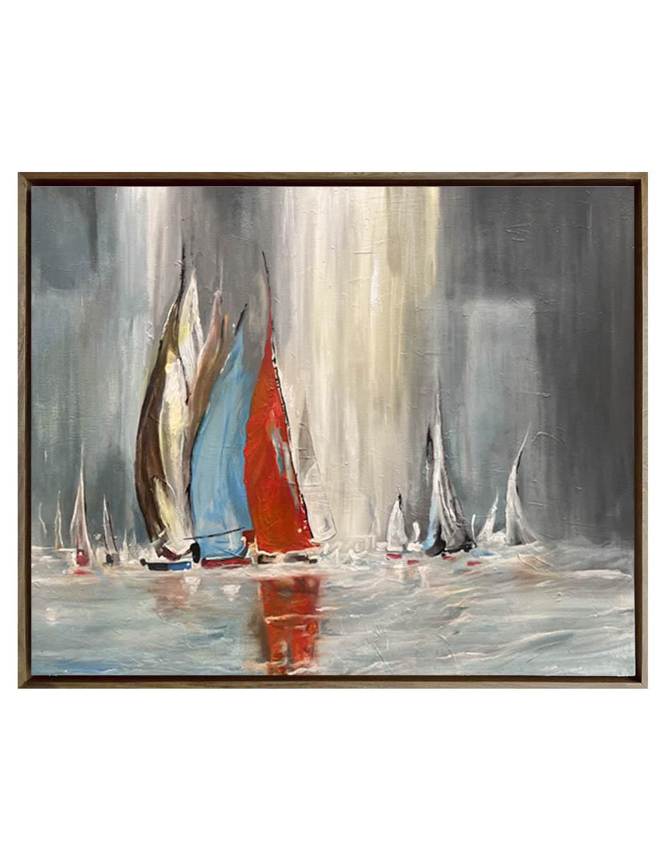 Pintura Veleros V técnica acrílico Veleros Pintura Veleros V técnica acrílico Veleros