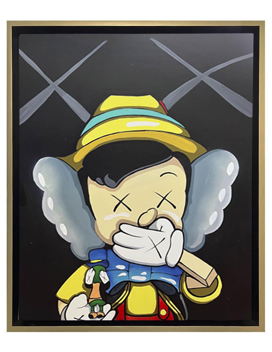 Pintura Pinocchiows técnica mixta Milleniart Pintura Pinocchiows técnica mixta Milleniart