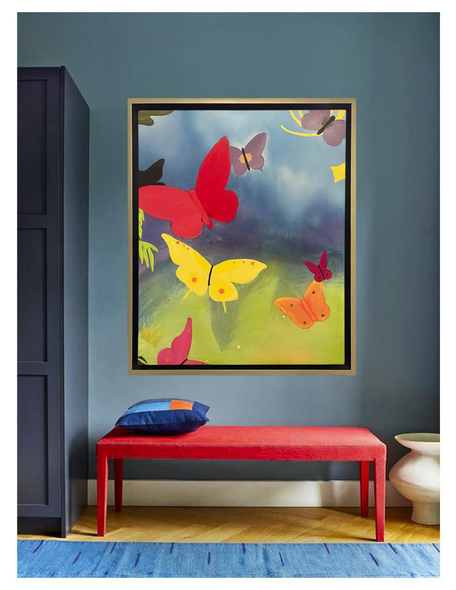 Pintura Colorful Butterflies técnica acrílico Animalart 5