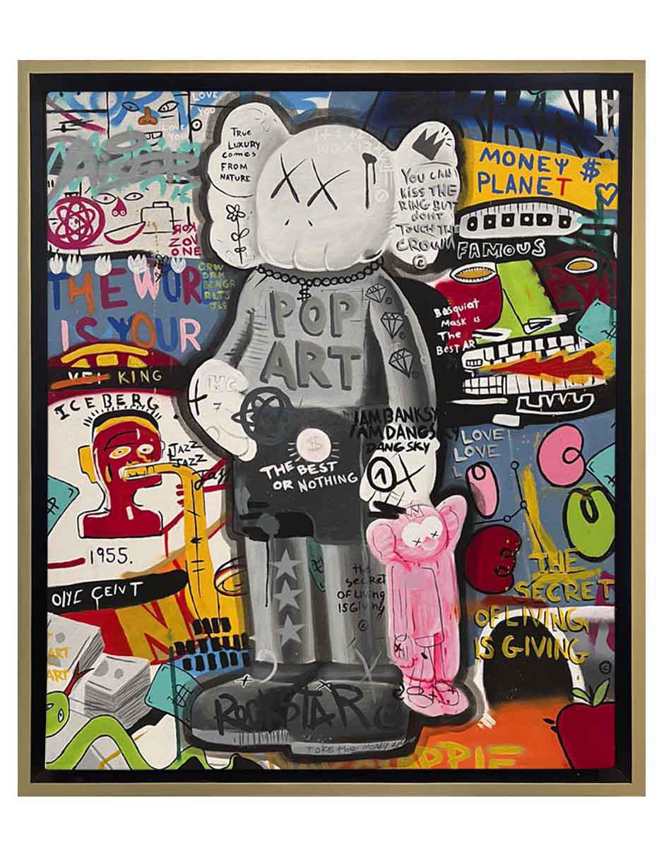 Pintura Kaws The Best Or Nothing técnica mixta Kaws Pintura Kaws The Best Or Nothing técnica mixta Kaws