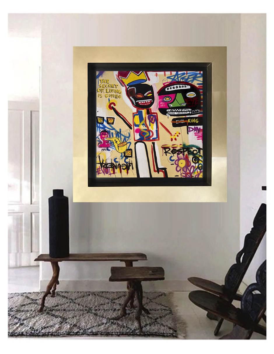 Pintura Bsqt técnica mixta Arte Moderno 2