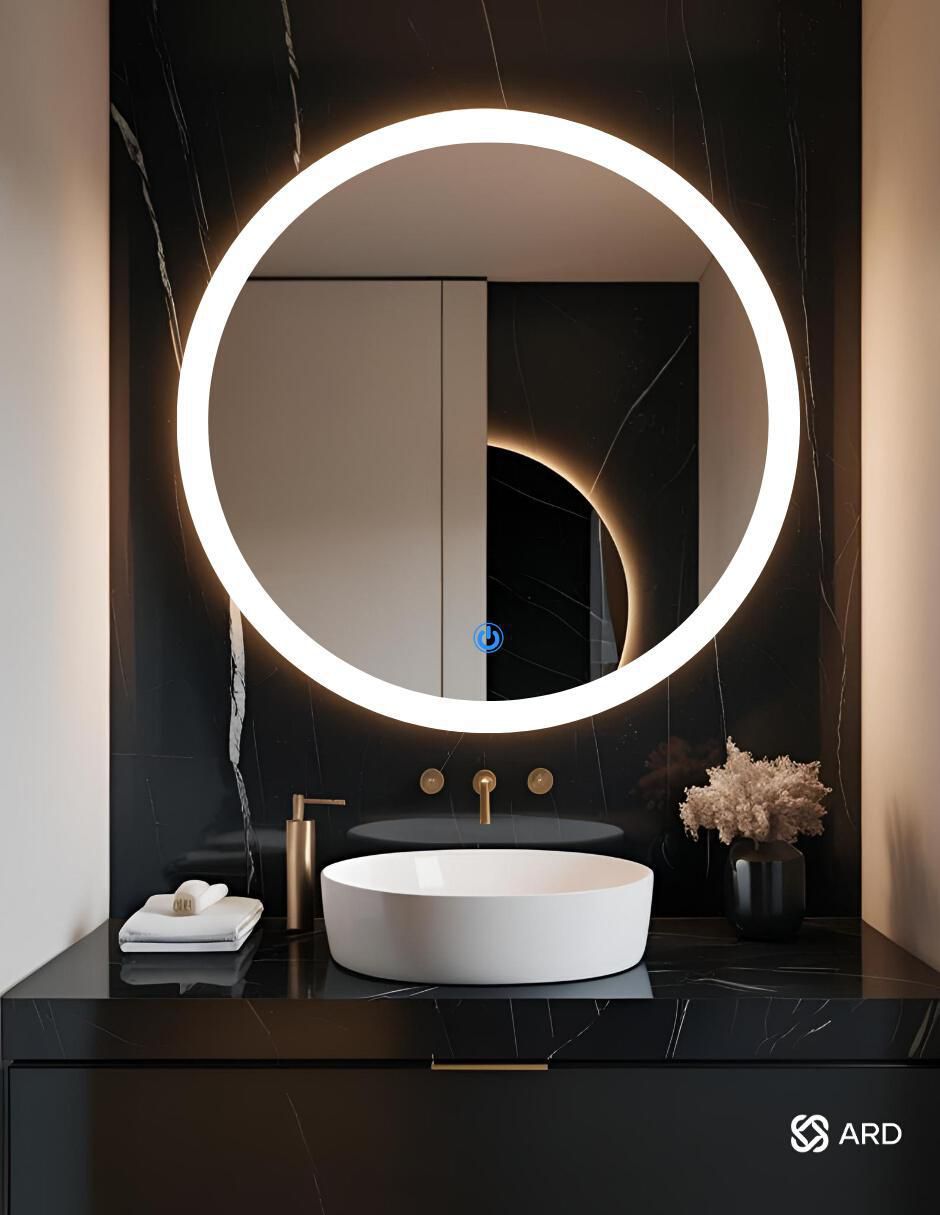 Espejo redondo para baño con luz Led Luminous Glass Halo Espejo redondo para baño con luz Led Luminous Glass Halo