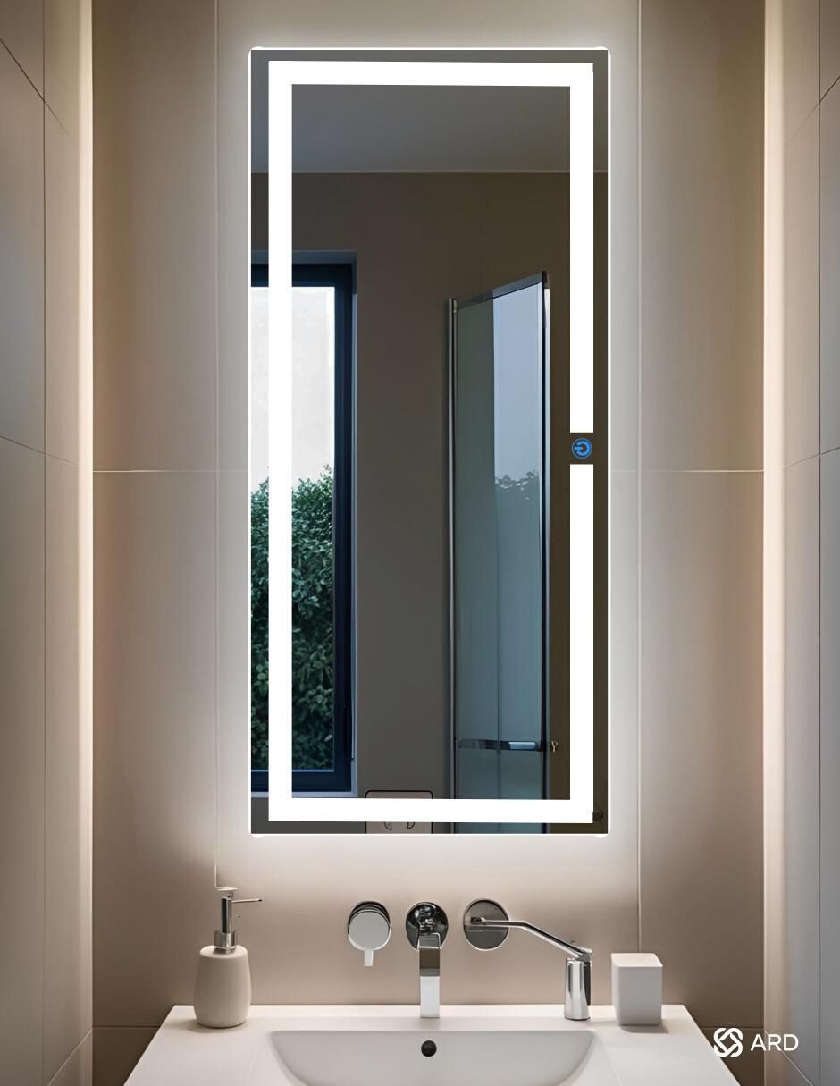 Espejo rectangular para baño con luz led Luminous Glass 3