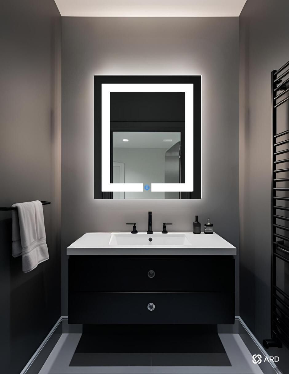 Espejo rectangular para baño con luz led Luminous Glass Espejo rectangular para baño con luz led Luminous Glass