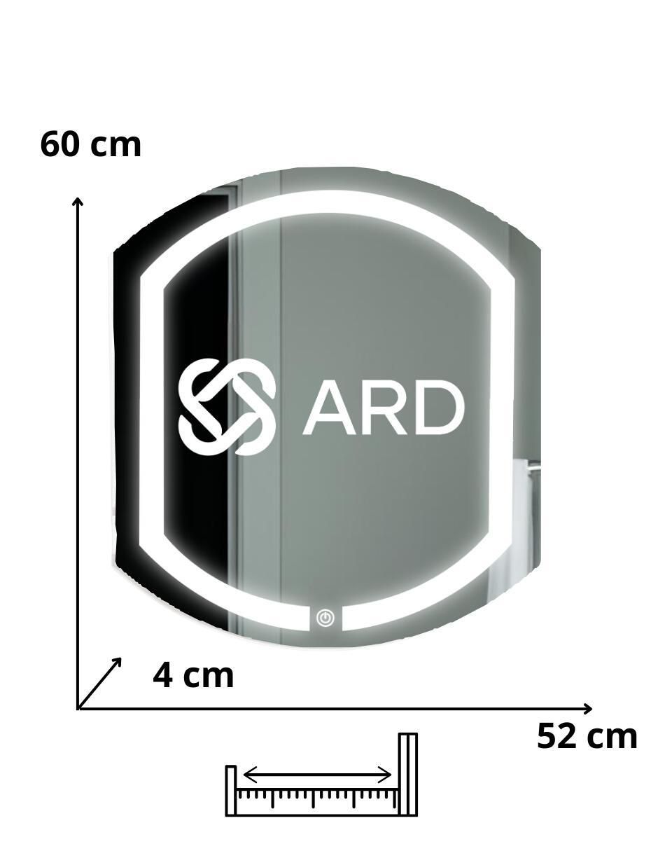 Espejo ovalado Ard para baño con luz led Luminous Capsule