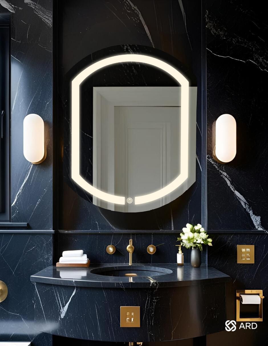 Espejo ovalado Ard para baño con luz Led Luminous Capsule