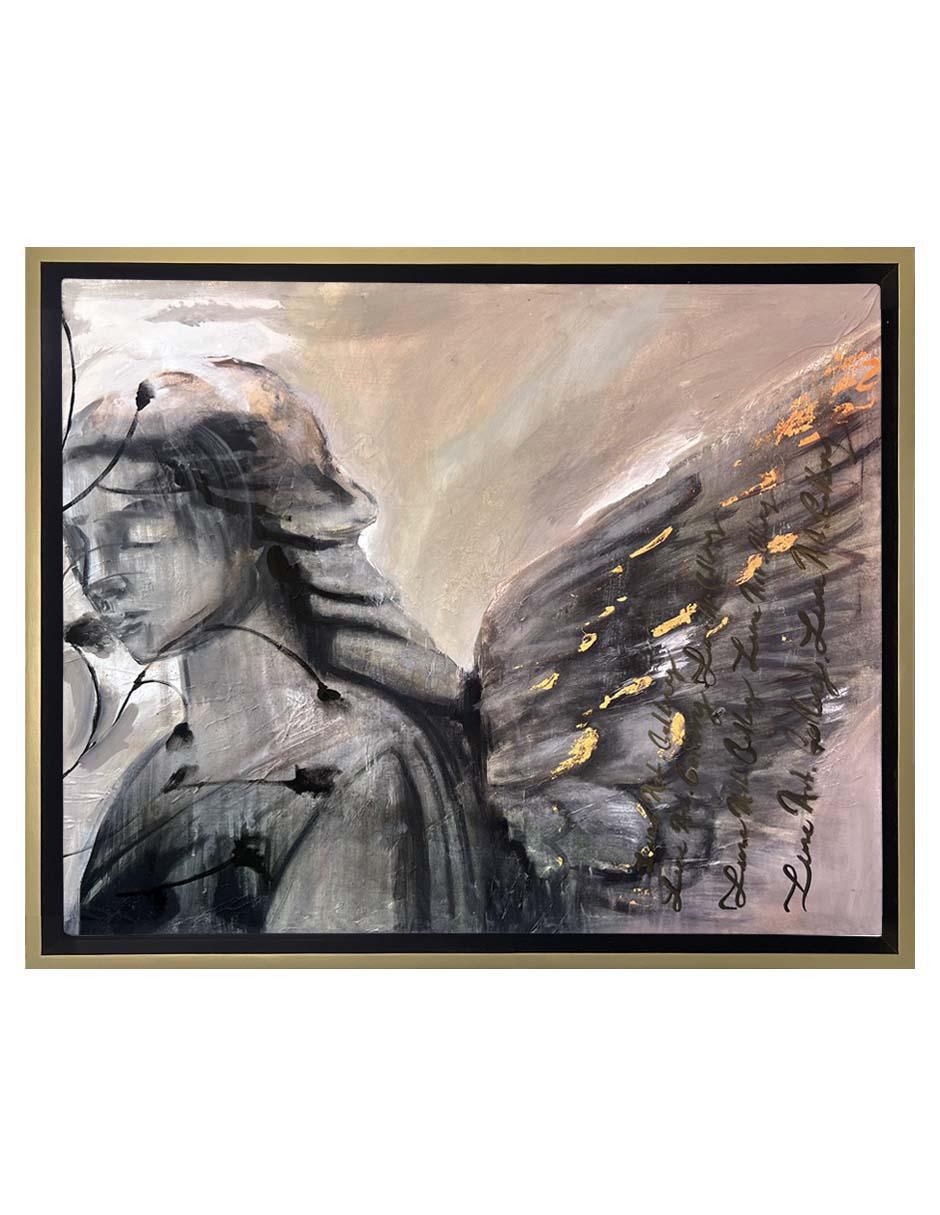 Pintura Protege mi camino técnica mixta Ángeles Pintura Protege mi camino técnica mixta Ángeles