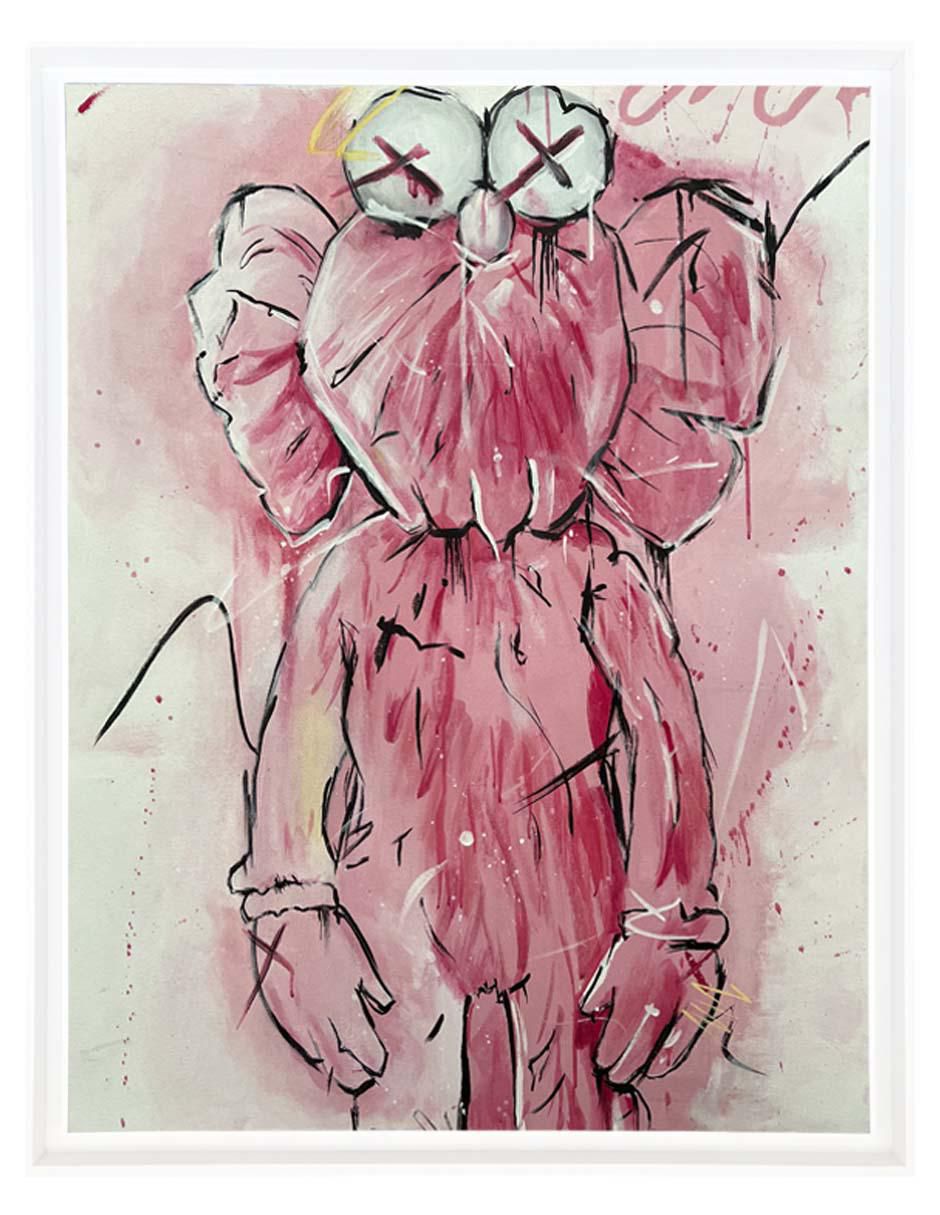 Pintura Kaws técnica acrílico Kaws Pintura Kaws técnica acrílico Kaws