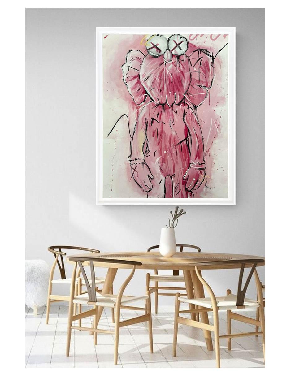 Pintura Kaws técnica acrílico Kaws 2