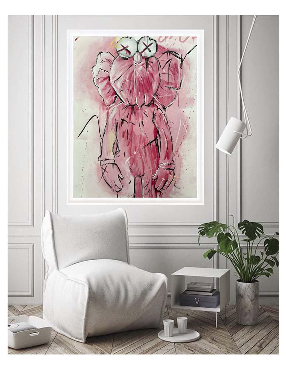 Pintura Kaws técnica acrílico Kaws 4