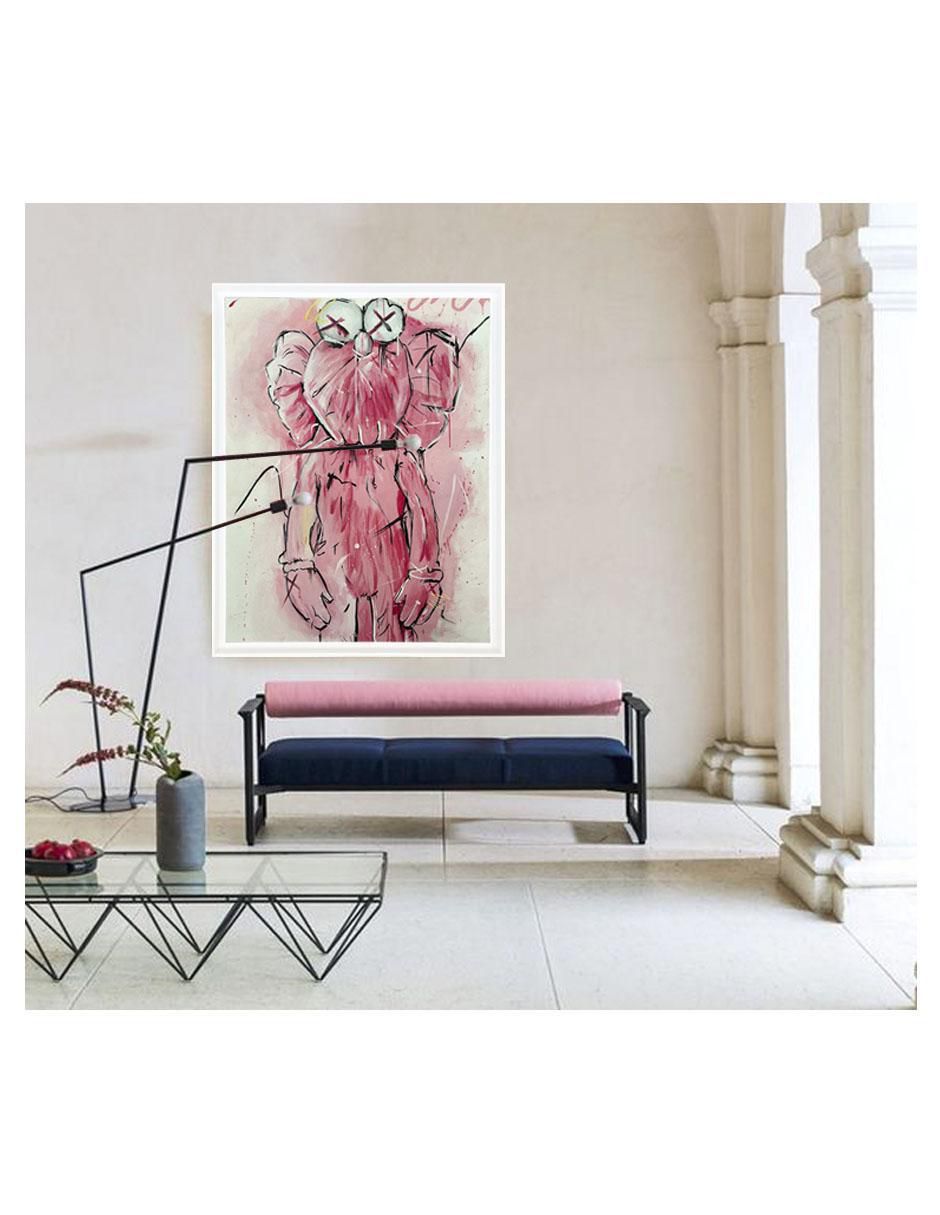 Pintura Kaws técnica acrílico Kaws 6