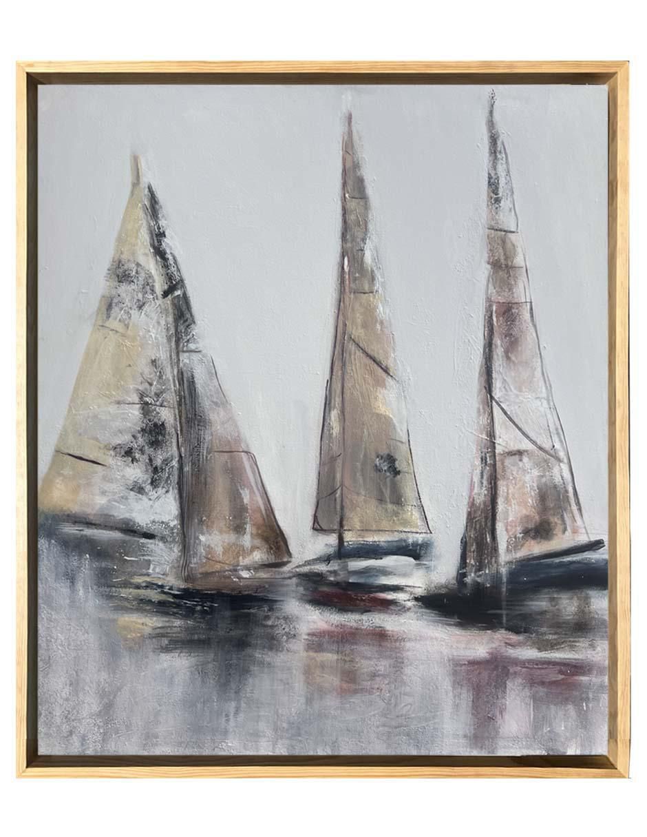 Pintura Veleros Vi técnica acrílico Pintura Veleros Vi técnica acrílico