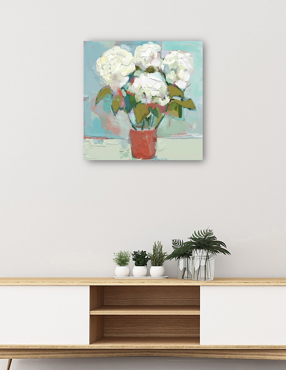 Cuadro decorativo Estilo De Pétalos I técnica mixta Macetas 3