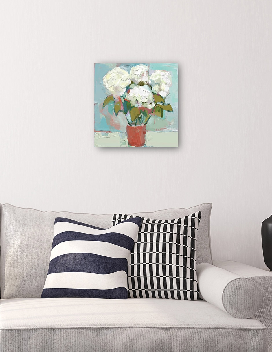 Cuadro decorativo Estilo De Pétalos I técnica mixta Macetas 4