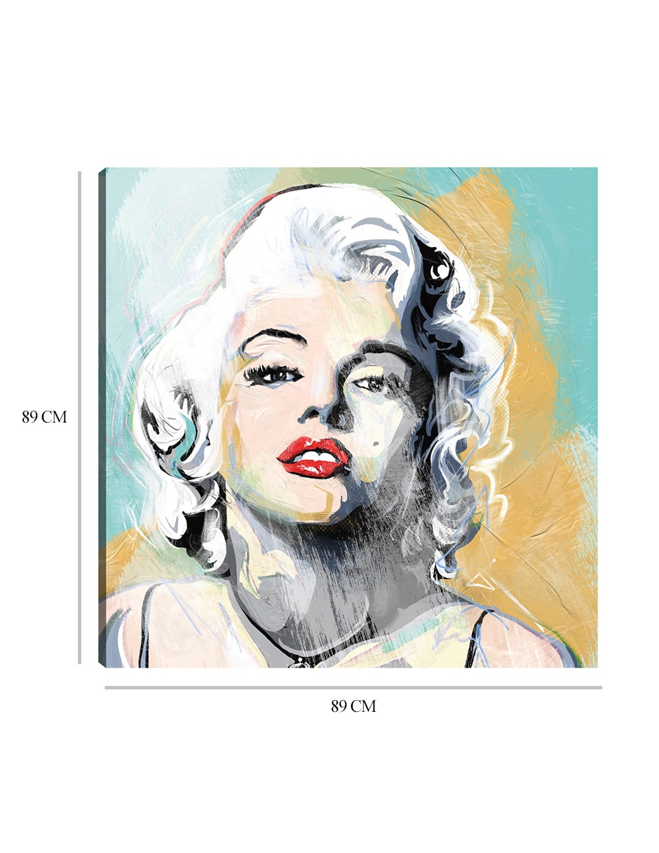 Cuadro decorativo Retrato Marilyn I técnica mixta Celebridades 9