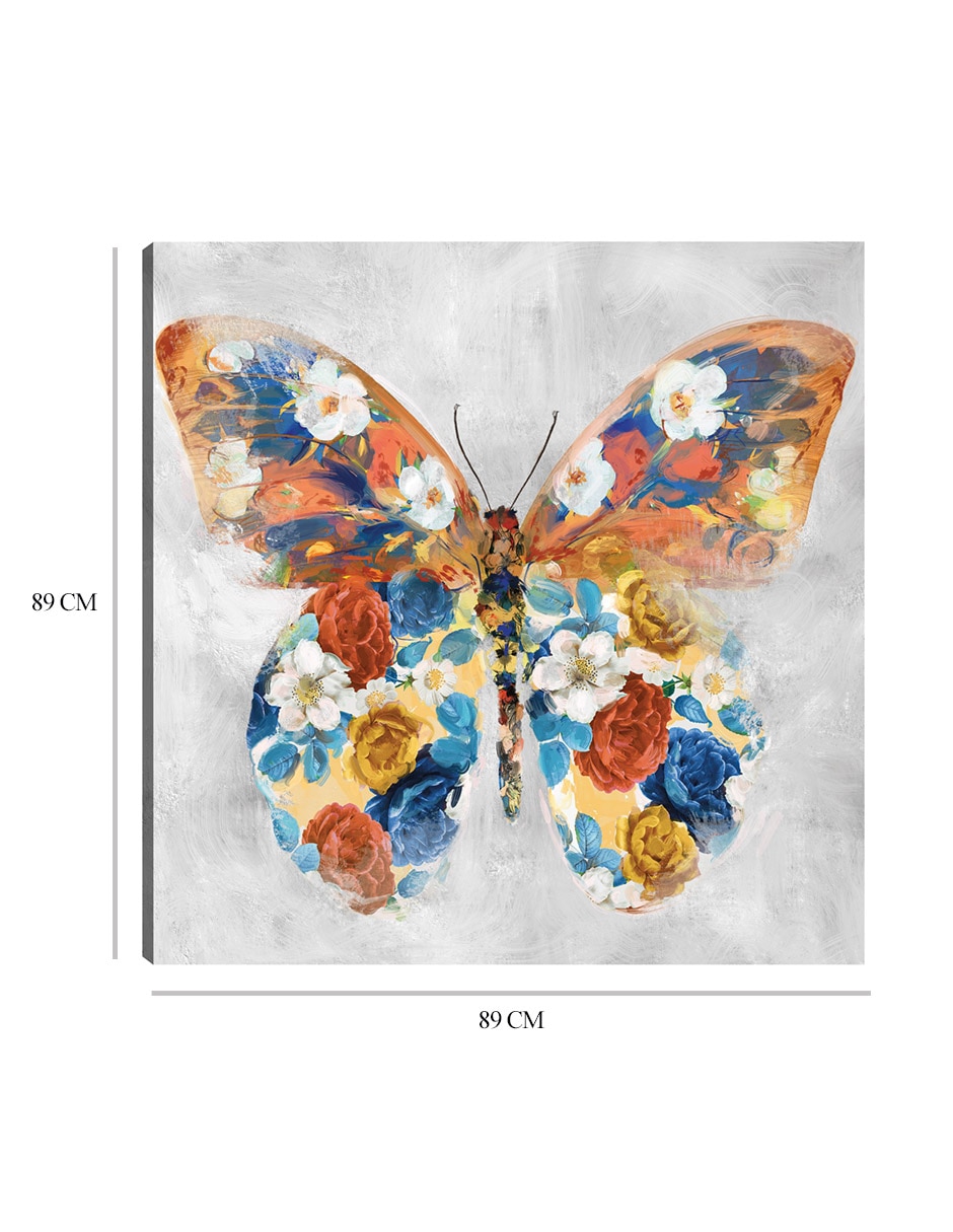 Cuadro decorativo Flores de Mariposa I mixta 9