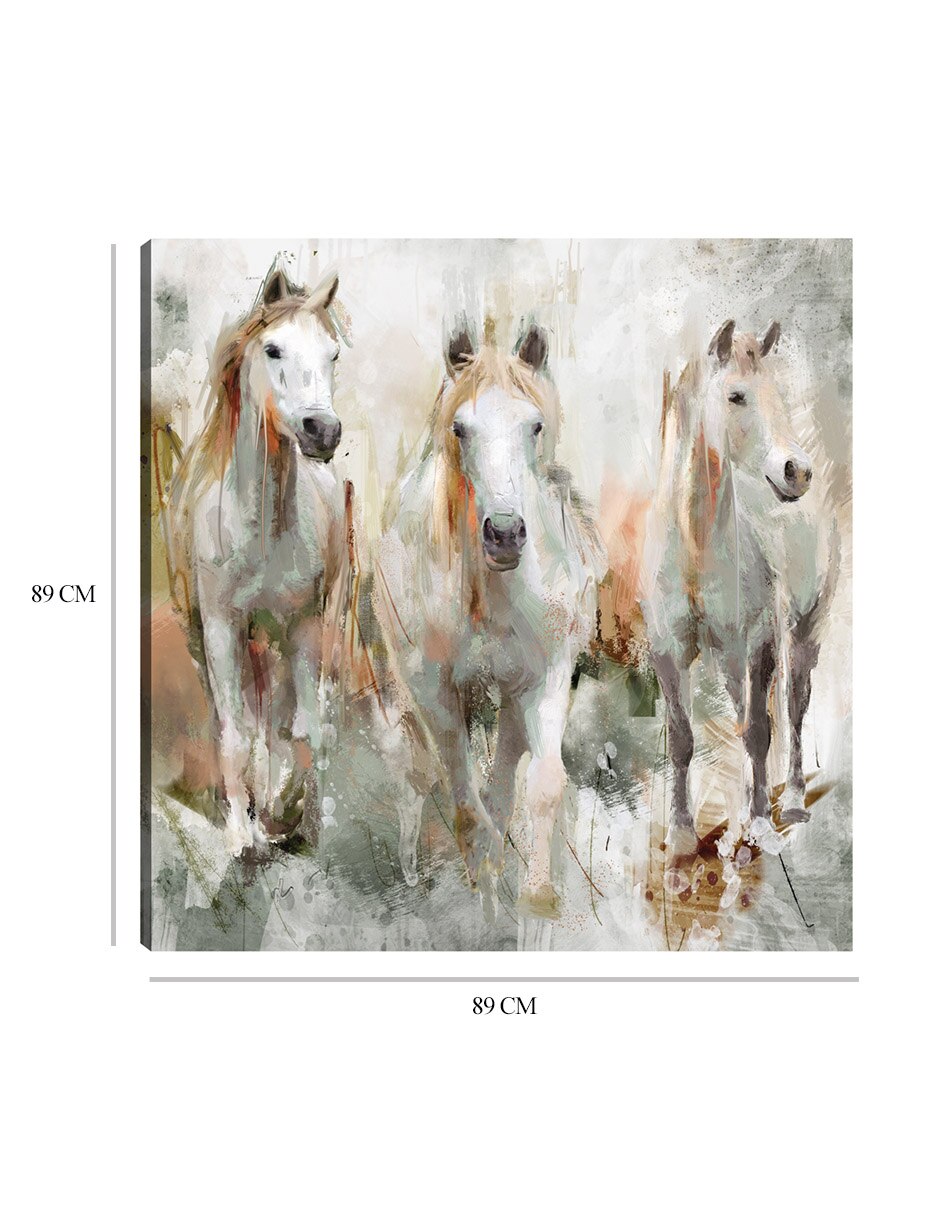 Cuadro decorativo Trifecta técnica mixta Animales Domésticos 9
