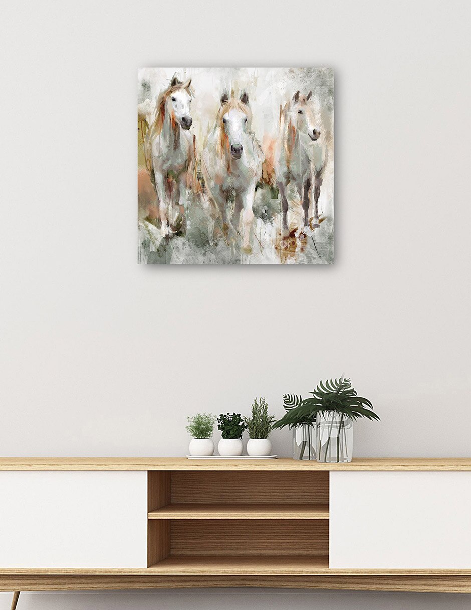 Cuadro decorativo Trifecta técnica mixta Animales Domésticos 3
