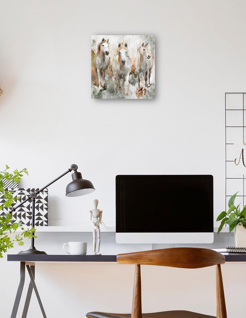 Cuadro decorativo Trifecta técnica mixta Animales Domésticos 5