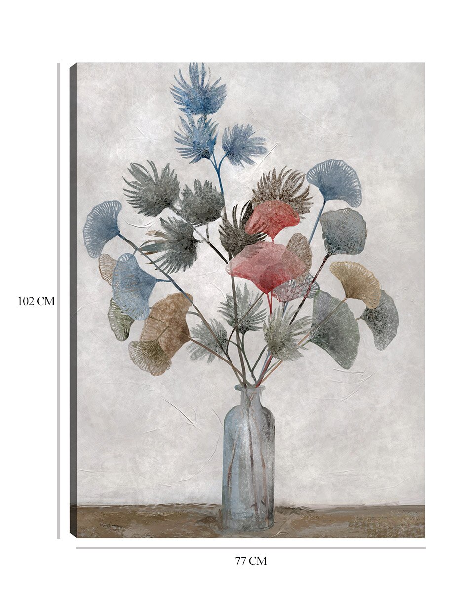 Cuadro decorativo Tonos Frescos técnica mixta Floreros 9