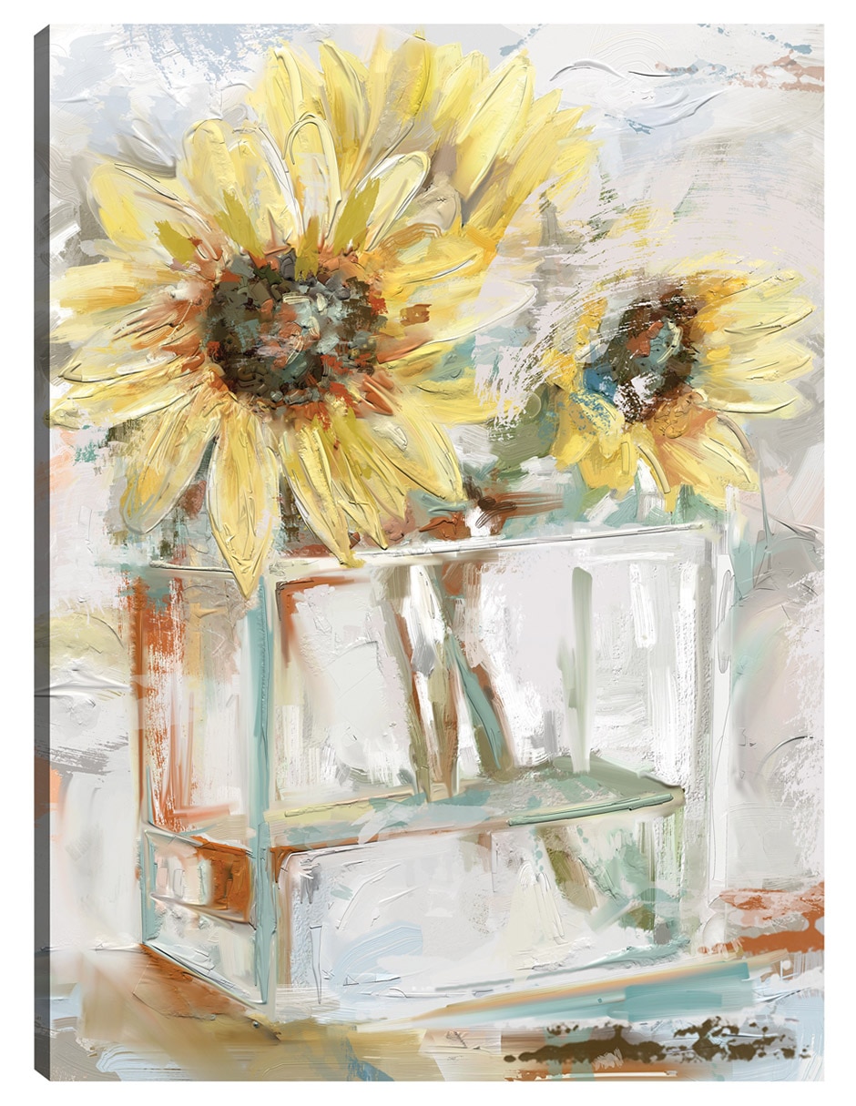 Cuadro decorativo Tournesoles técnica mixta Girasoles