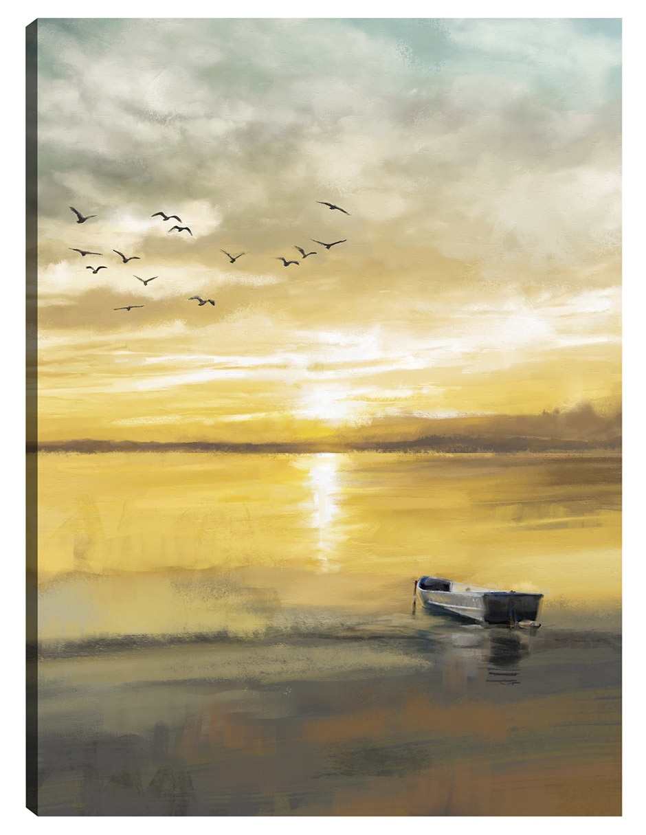 Cuadro decorativo Vuelo Nocturno técnica mixta Crepúsculo Cuadro decorativo Vuelo Nocturno técnica mixta Crepúsculo