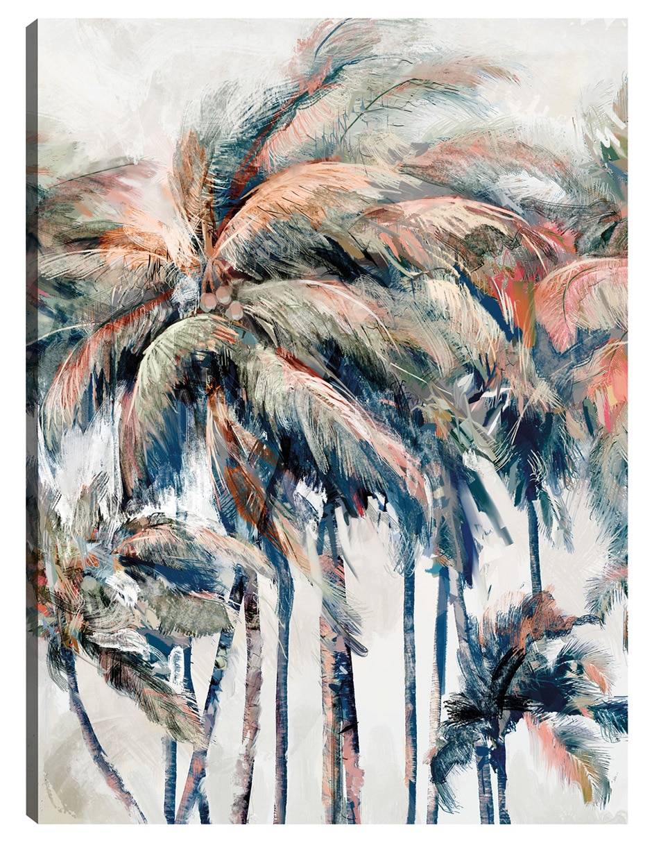 Cuadro decorativo Palmeras De La Isla técnica mixta Verano